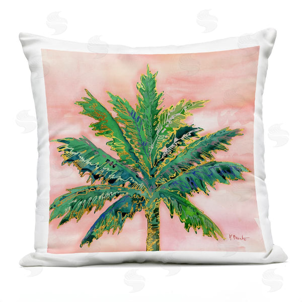 Stupell Industries Paul Brent | Tropical Sunrise Palm Tree Printed Throw Pillow