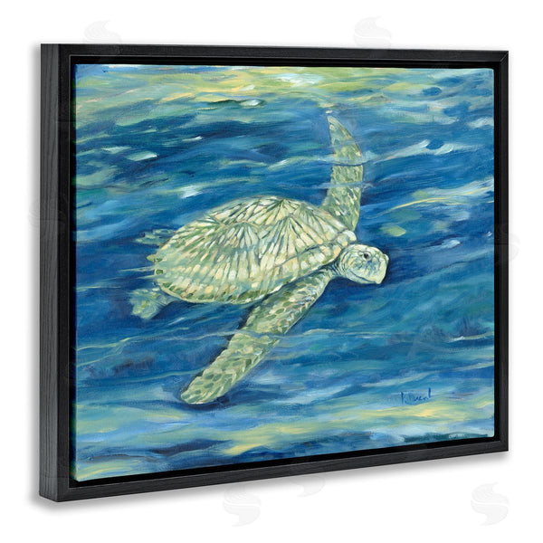 Stupell Industries Paul Brent | Turtle Underwater Painting Wall Art