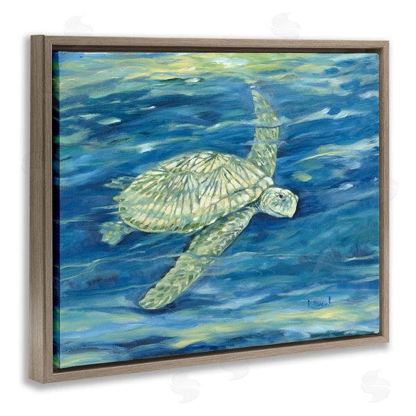 Stupell Industries Paul Brent | Turtle Underwater Painting Wall Art