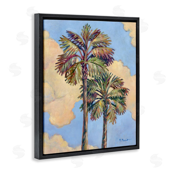 Stupell Industries Paul Brent | Two Palm Trees & Clouds