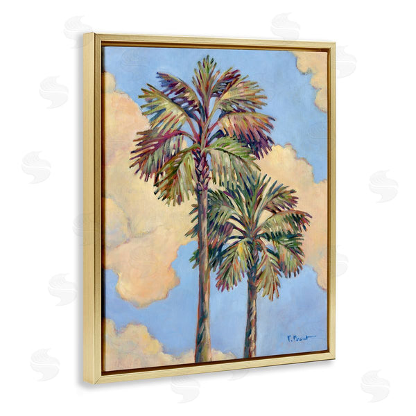 Stupell Industries Paul Brent | Two Palm Trees & Clouds