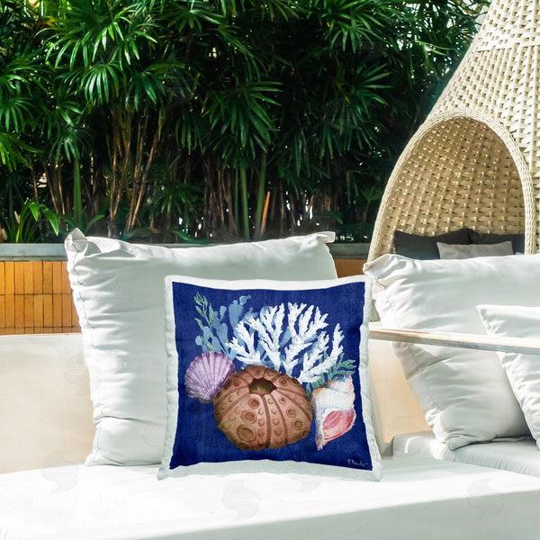 Stupell Industries Paul Brent | Urchin & Coral Still Life Printed Throw Pillow