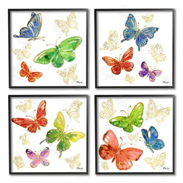 Stupell Industries Paul Brent | Vivid Glam Butterflies Wall Art