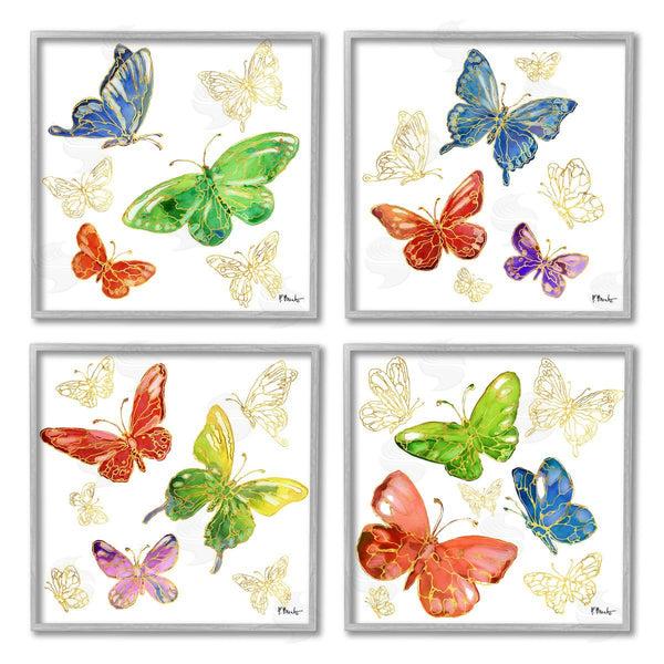 Stupell Industries Paul Brent | Vivid Glam Butterflies Wall Art