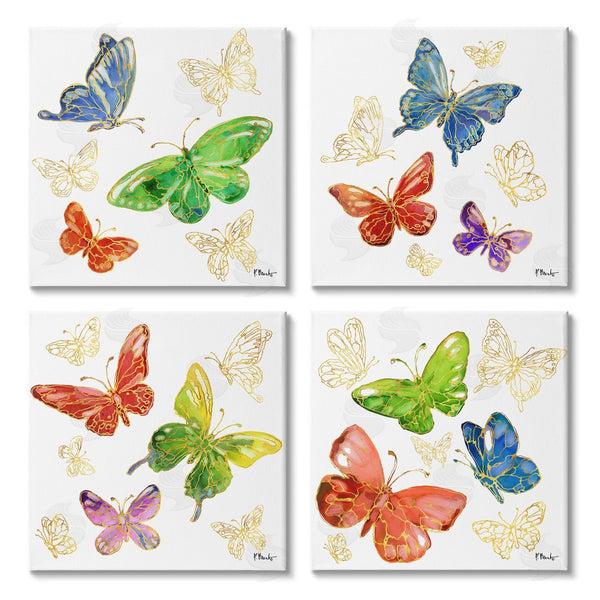stupell industries Paul Brent | Vivid Glam Butterflies Wall Art