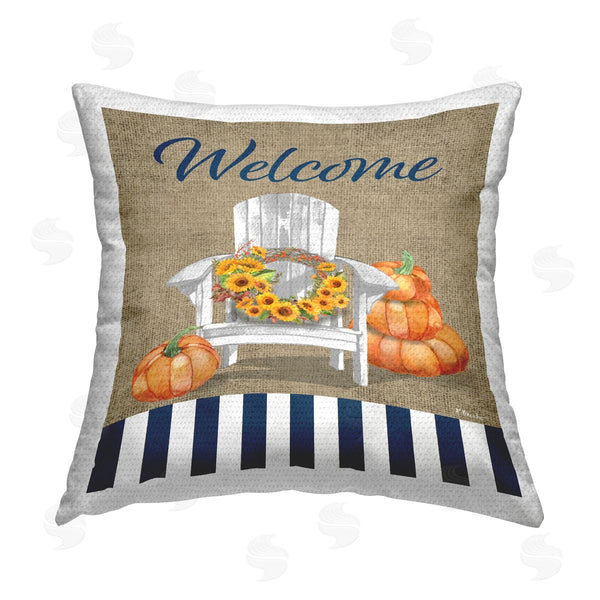 Stupell Industries Paul Brent | Welcome Autumn Pattern Printed Throw Pillow