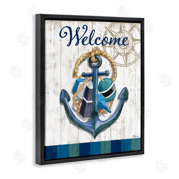 Stupell Industries Paul Brent | Welcome Nautical Buoys Wall Art