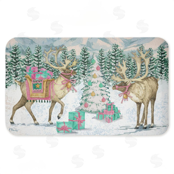 stupell industries Paul Brent | Whimsy Holiday Reindeer Anti-Fatigue Mat