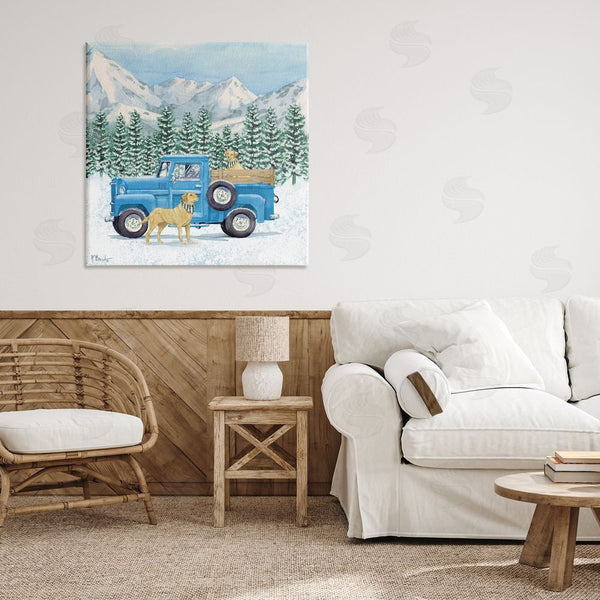 Stupell Industries Paul Brent | Winter Pups & Truck Wall Art