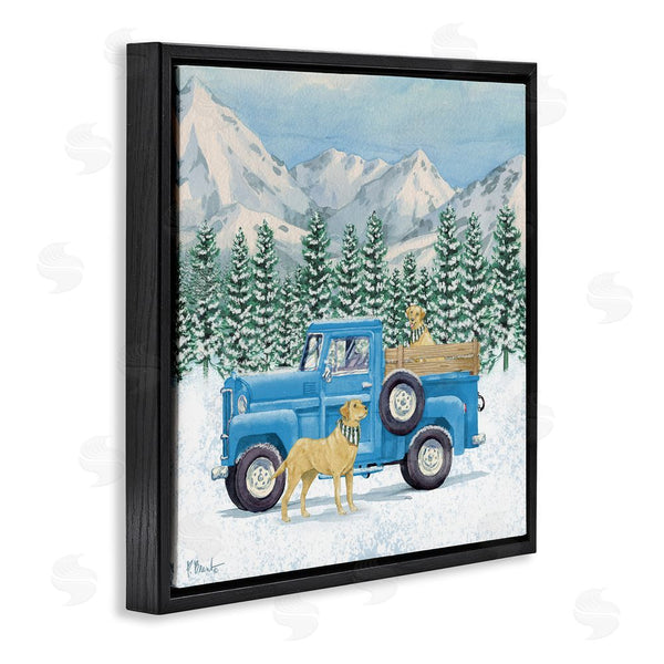 Stupell Industries Paul Brent | Winter Pups & Truck Wall Art