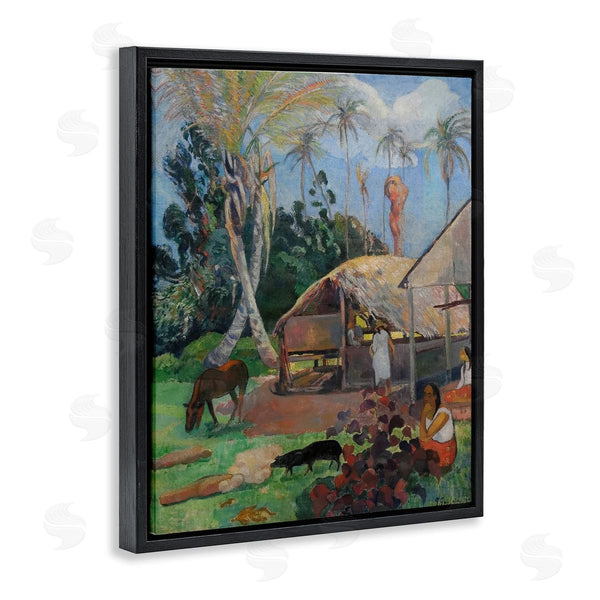 Stupell Industries Paul Gauguin | The Black Pigs Classical Painting