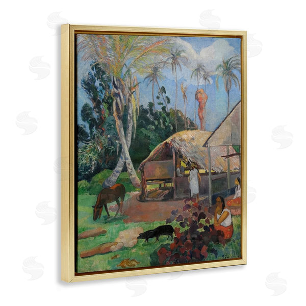 Stupell Industries Paul Gauguin | The Black Pigs Classical Painting