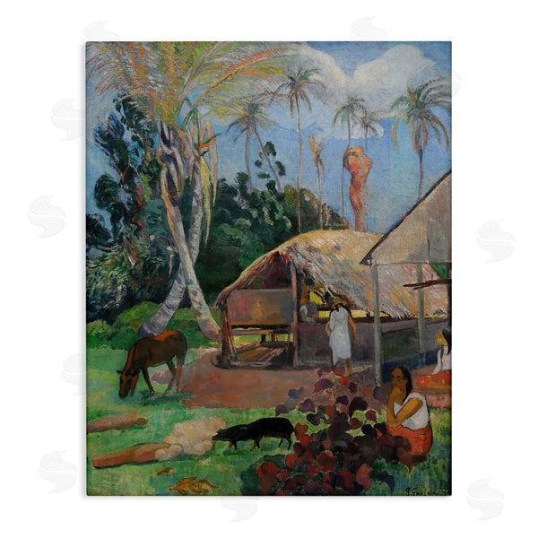 stupell industries Paul Gauguin | The Black Pigs Classical Painting