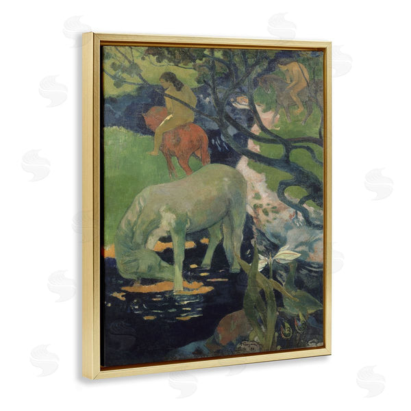 Stupell Industries Paul Gauguin | The White Horse Classical Painting