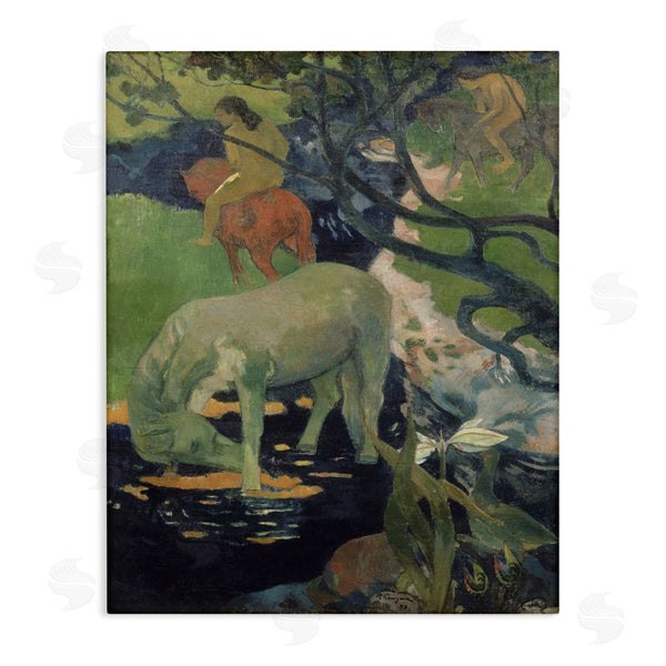 stupell industries Paul Gauguin | The White Horse Classical Painting