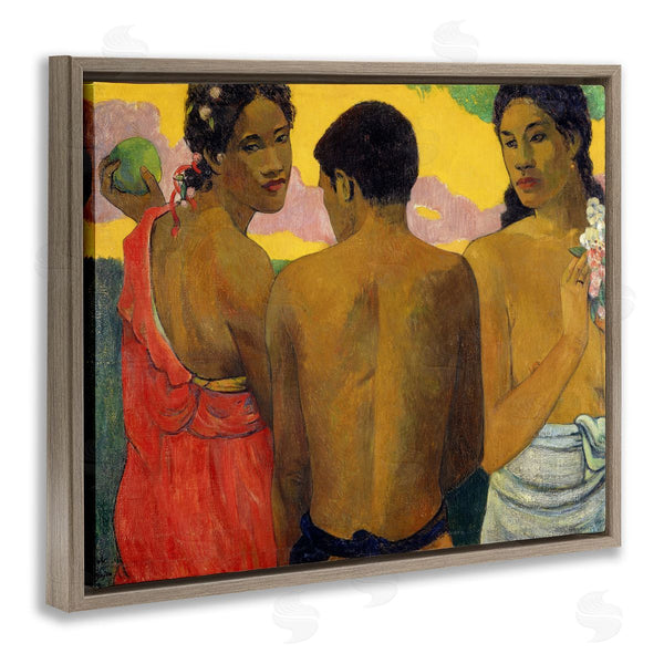 Stupell Industries Paul Gauguin | Three Tahitians Classical Painting