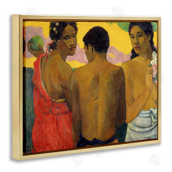 Stupell Industries Paul Gauguin | Three Tahitians Classical Painting