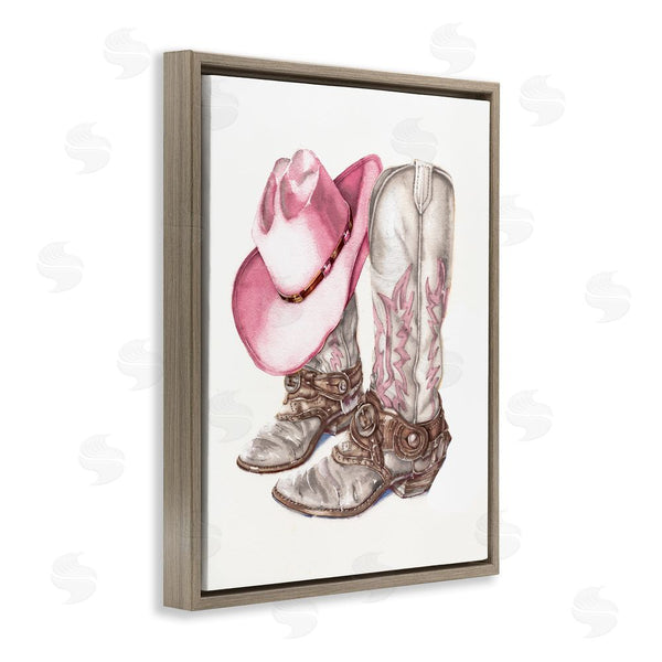 Stupell Industries Paul Mathenia | Pink Glam Cowgirl Boots Wall Art