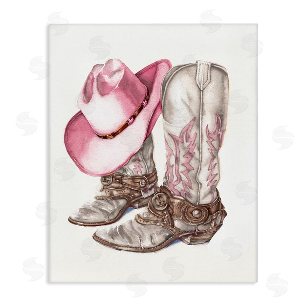 stupell industries Paul Mathenia | Pink Glam Cowgirl Boots Wall Art