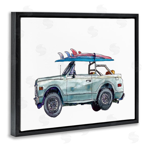 Stupell Industries Paul McCreery | Beach Cruiser With Surfboard