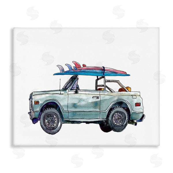 stupell industries Paul McCreery | Beach Cruiser with Surfboard