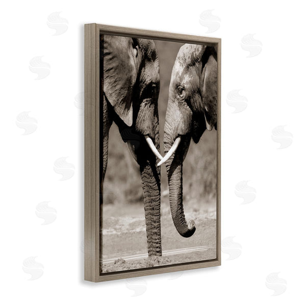 Stupell Industries Paul Souders | Heartwarming Elephant Pair