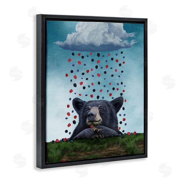 Stupell Industries Paula Belle Flores | Bear With Berry Cloud
