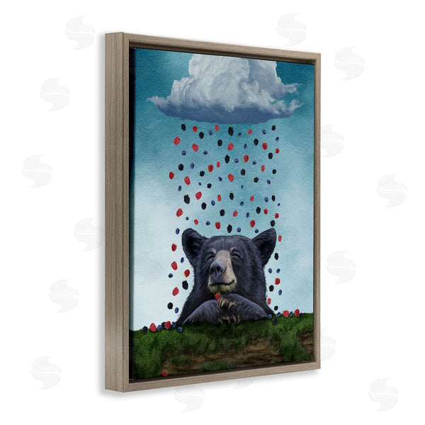 Stupell Industries Paula Belle Flores | Bear With Berry Cloud
