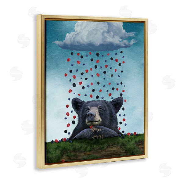 Stupell Industries Paula Belle Flores | Bear With Berry Cloud