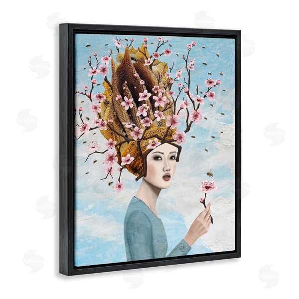 Stupell Industries Paula Belle Flores | Cherry Blossom Girl Wall Art