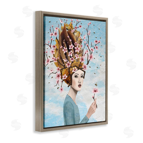 Stupell Industries Paula Belle Flores | Cherry Blossom Girl Wall Art