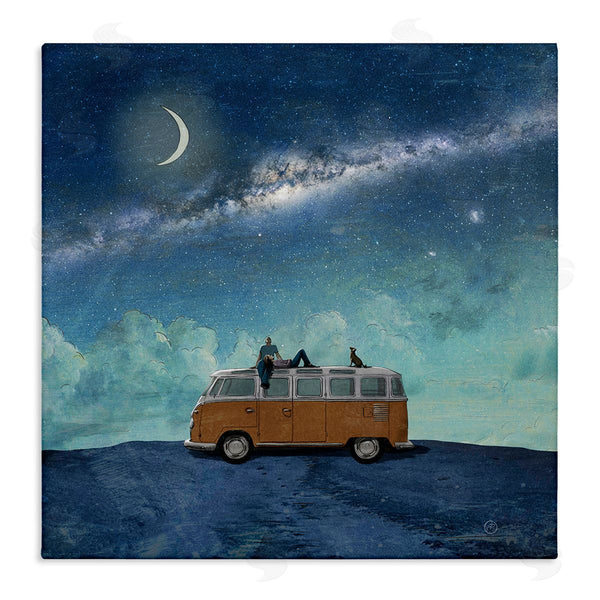 stupell industries Paula Belle Flores | Couple & Dog Adventure Wall Art