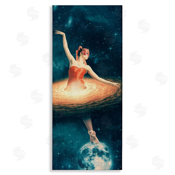 stupell industries Paula Belle Flores | Dancing Ballerina Surreal Nebula Dress Wall Art