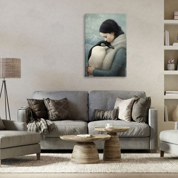 Stupell Industries Paula Belle Flores | Girl And Her Penguin Wall Art