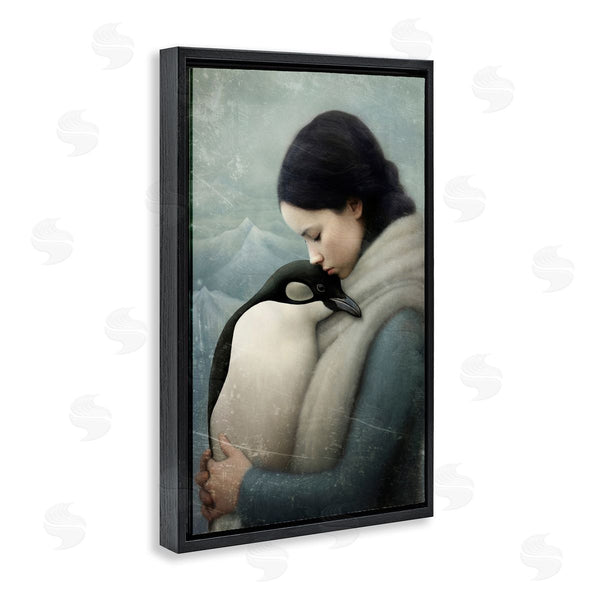 Stupell Industries Paula Belle Flores | Girl And Her Penguin Wall Art