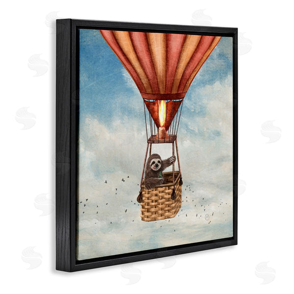 Stupell Industries Paula Belle Flores | Sloth In Hot Air Balloon