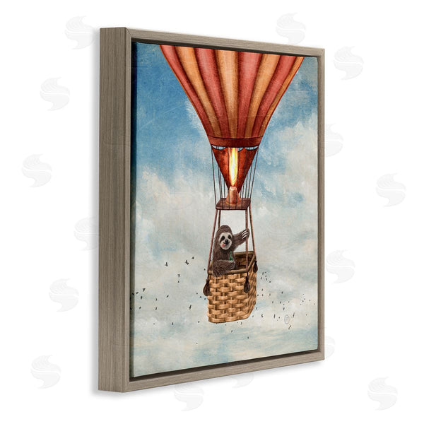Stupell Industries Paula Belle Flores | Sloth In Hot Air Balloon