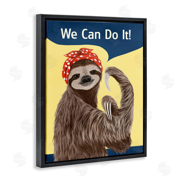 Stupell Industries Paula Belle Flores | We Can Classic Sloth Wall Art