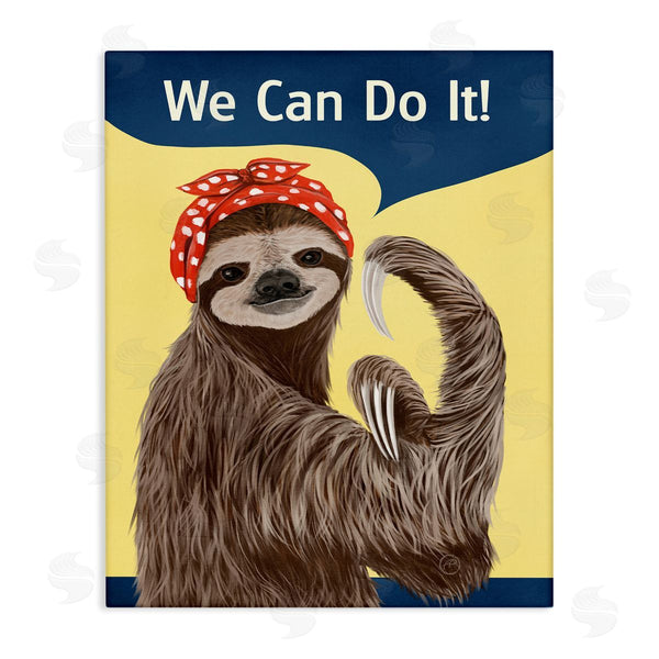 stupell industries Paula Belle Flores | We Can Classic Sloth Wall Art