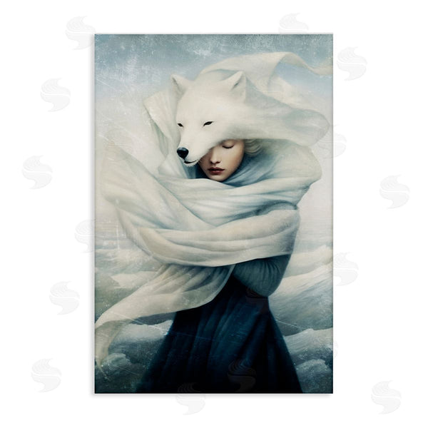 stupell industries Paula Belle Flores | Wolf Swathed Woman Wall Art