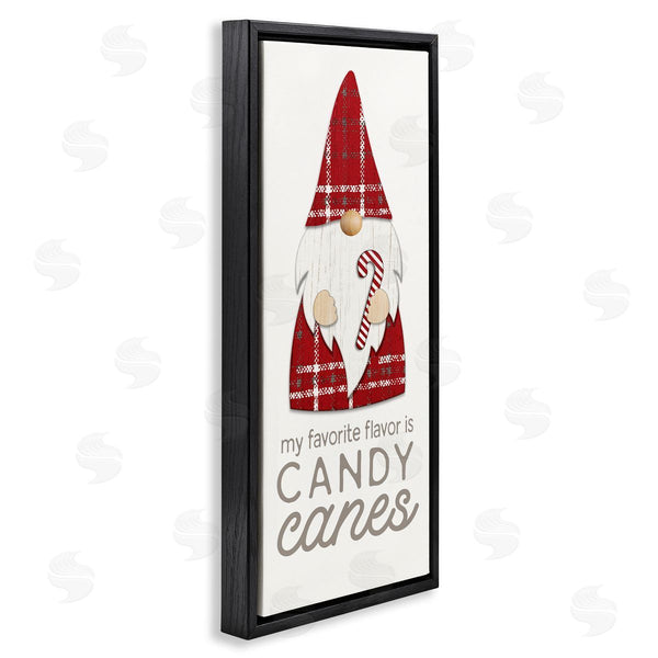 Stupell Industries PDR LLC | Christmas Gnome With Candy Cane Wall Art