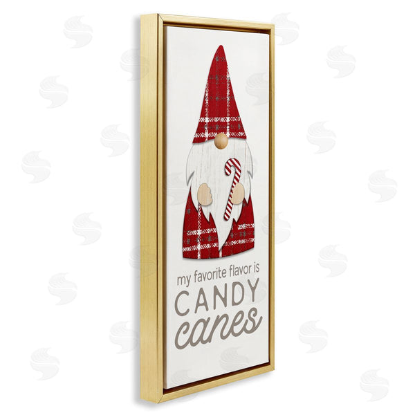 Stupell Industries PDR LLC | Christmas Gnome With Candy Cane Wall Art