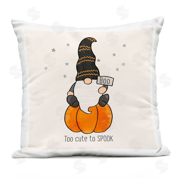Stupell Industries PDR Studios | Too Cute To Spook Pumpkin Gnome Printed Throw Pillow