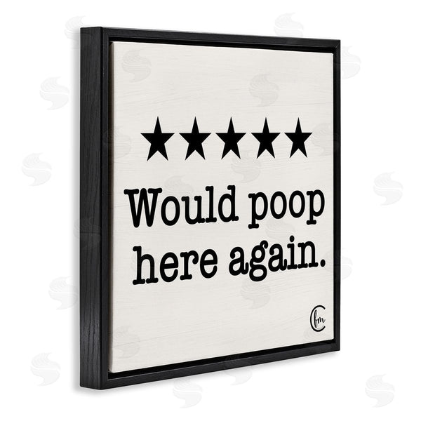 Stupell Industries Penny Lane Publishing | Bathroom Rating Five Stars Wall Art