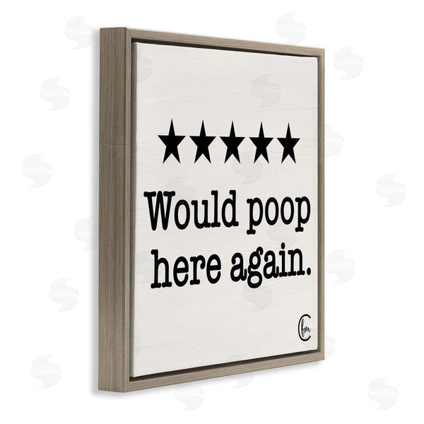 Stupell Industries Penny Lane Publishing | Bathroom Rating Five Stars Wall Art