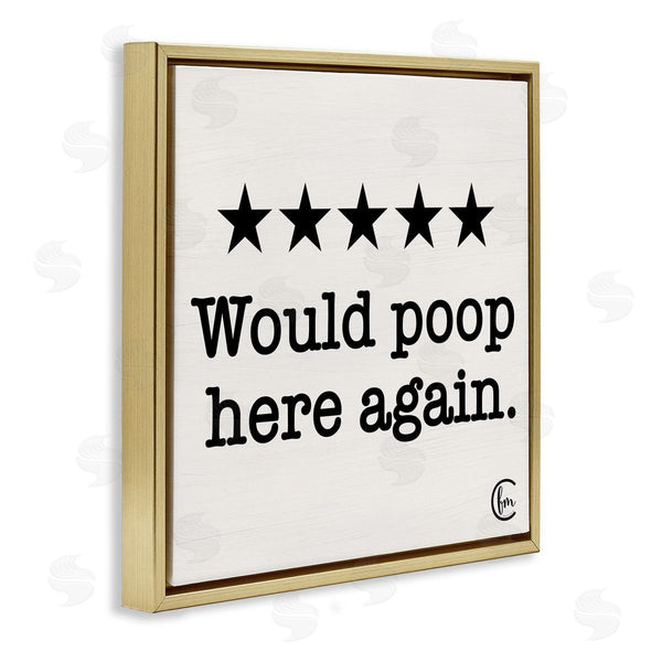 Stupell Industries Penny Lane Publishing | Bathroom Rating Five Stars Wall Art