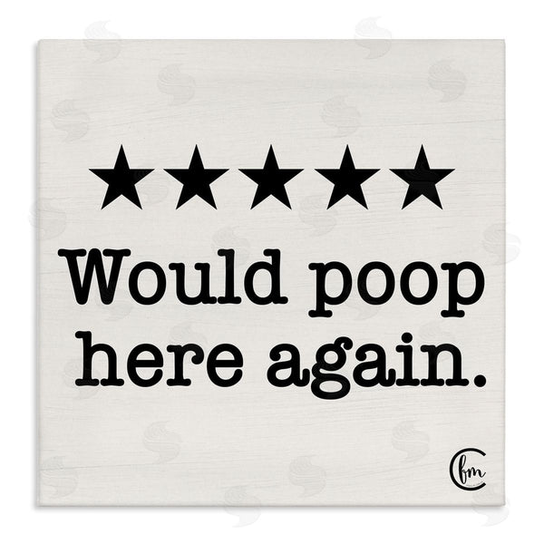stupell industries Penny Lane Publishing | Bathroom Rating Five Stars Wall Art