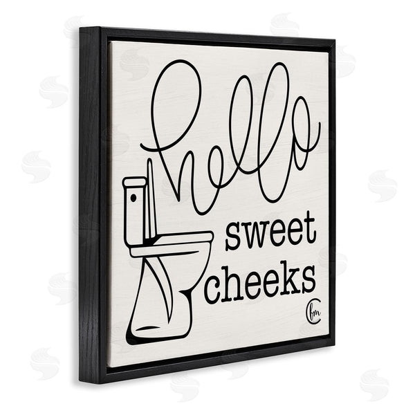 Stupell Industries Penny Lane Publishing | Hello Sweet Cheeks With Toilet Wall Art
