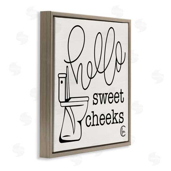 Stupell Industries Penny Lane Publishing | Hello Sweet Cheeks With Toilet Wall Art