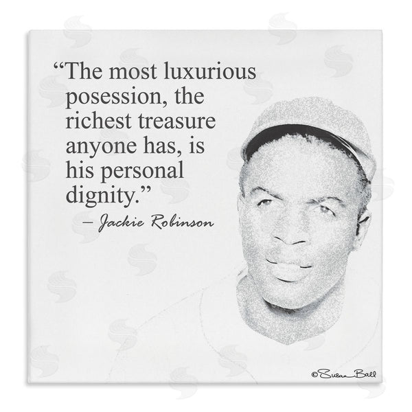stupell industries Penny Lane Publishing | Personal Dignity Jackie Robinson Quote Black and White